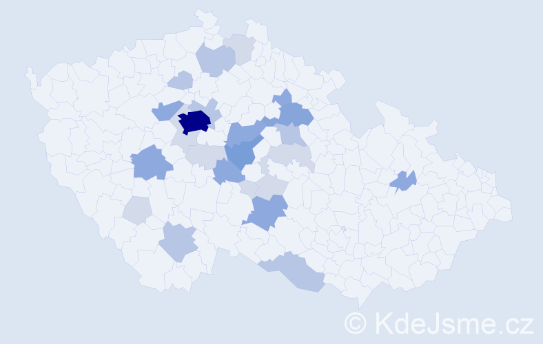 Příjmení: 'Spudil', počet výskytů 66 v celé ČR