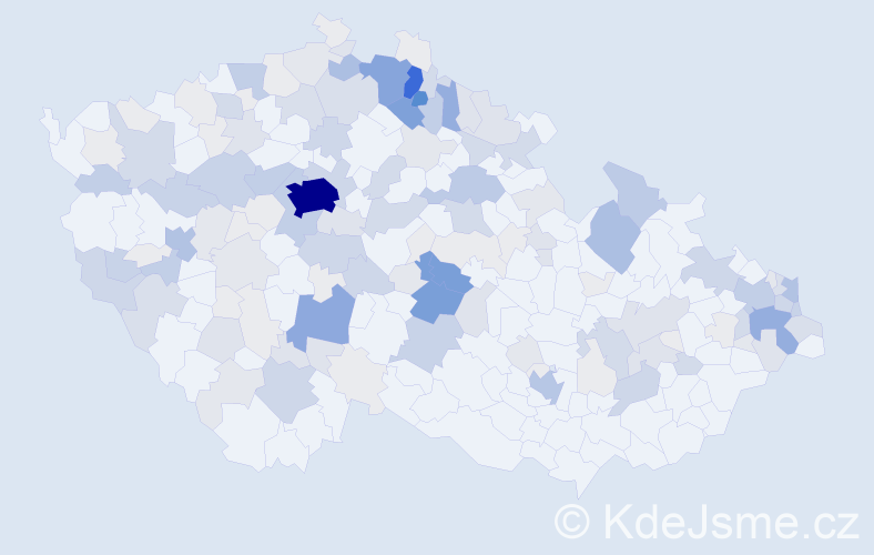 Příjmení: 'Halama', počet výskytů 696 v celé ČR