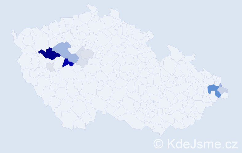 Příjmení: 'Eschnerová', počet výskytů 33 v celé ČR