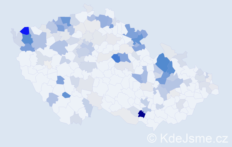 Příjmení: 'Köhler', počet výskytů 482 v celé ČR