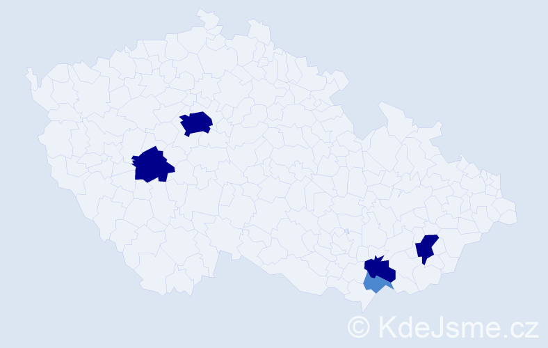 Příjmení: 'Boltnar', počet výskytů 13 v celé ČR