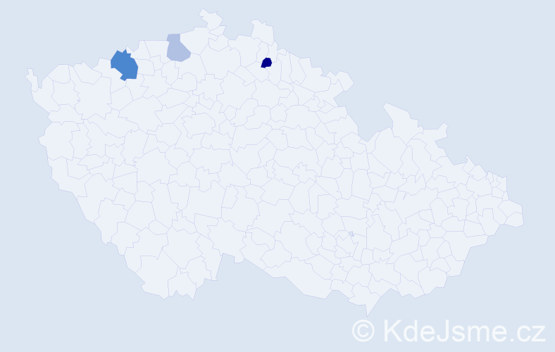 Příjmení: 'Serdjuková', počet výskytů 5 v celé ČR