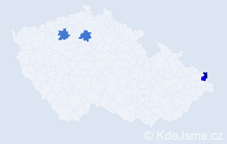 Příjmení: 'Panenko', počet výskytů 8 v celé ČR