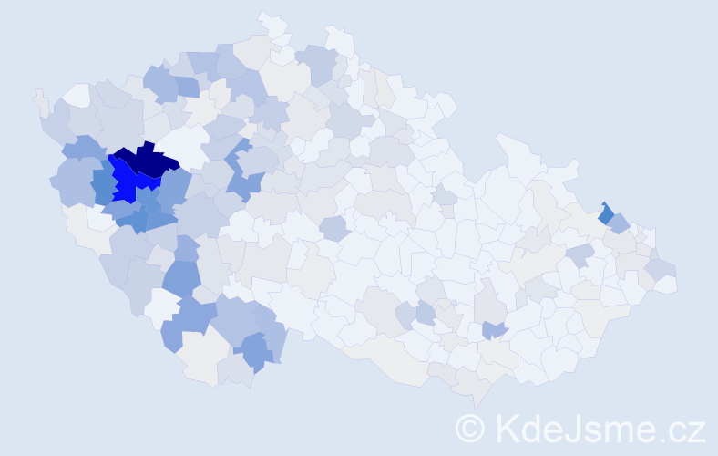 Příjmení: 'Pašek', počet výskytů 1010 v celé ČR