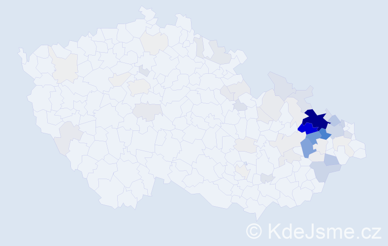 Příjmení: 'Škrobánek', počet výskytů 322 v celé ČR