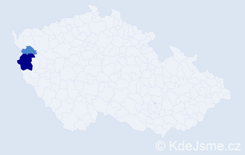 Příjmení: 'Slovenkai', počet výskytů 6 v celé ČR