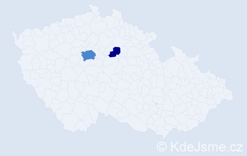 Příjmení: 'Vundra', počet výskytů 4 v celé ČR