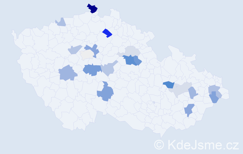Příjmení: 'Votápka', počet výskytů 42 v celé ČR