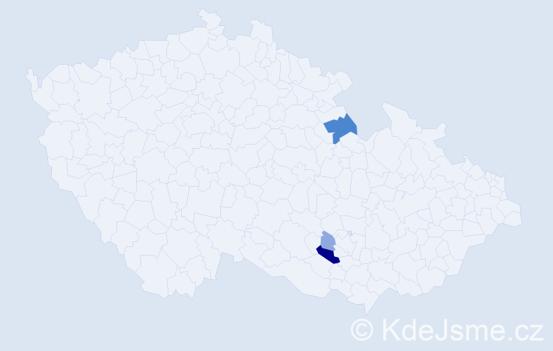 Příjmení: 'Sakánková', počet výskytů 10 v celé ČR