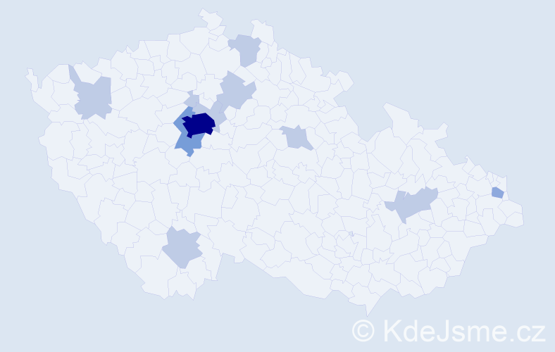 Příjmení: 'Davydenko', počet výskytů 23 v celé ČR