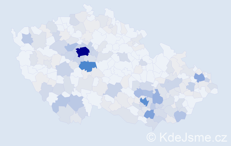 Příjmení: 'Pilát', počet výskytů 754 v celé ČR