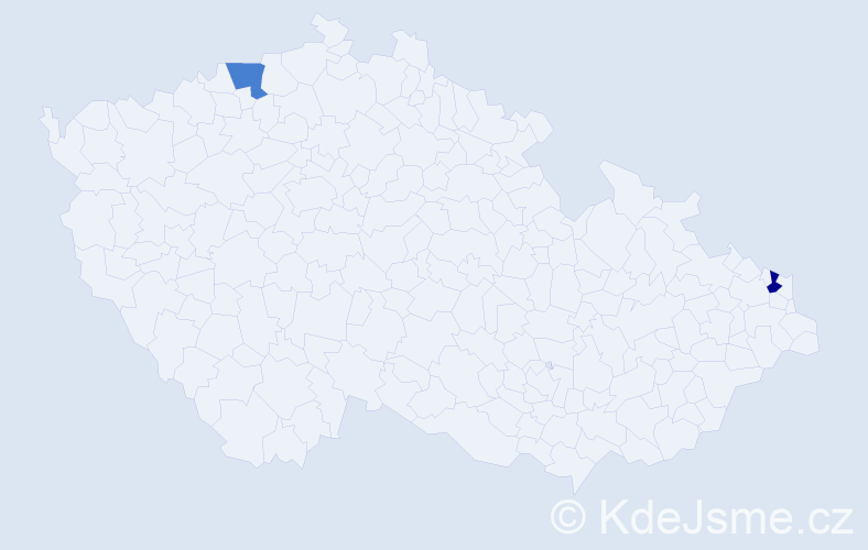 Příjmení: 'Sichlovcová', počet výskytů 4 v celé ČR