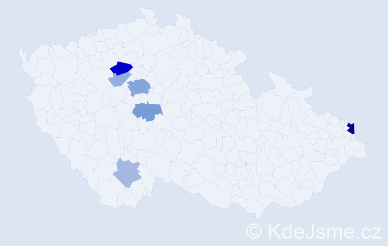 Příjmení: 'Goetzová', počet výskytů 18 v celé ČR