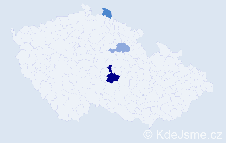 Příjmení: 'Židuliaková', počet výskytů 10 v celé ČR