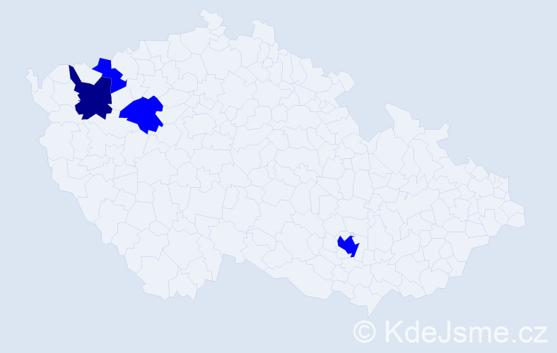 Příjmení: 'Talhofer', počet výskytů 9 v celé ČR