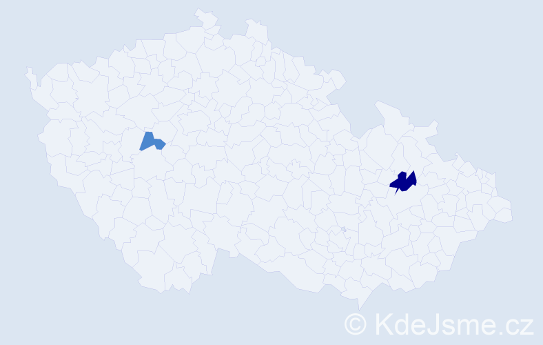 Příjmení: 'Tarabašová', počet výskytů 4 v celé ČR
