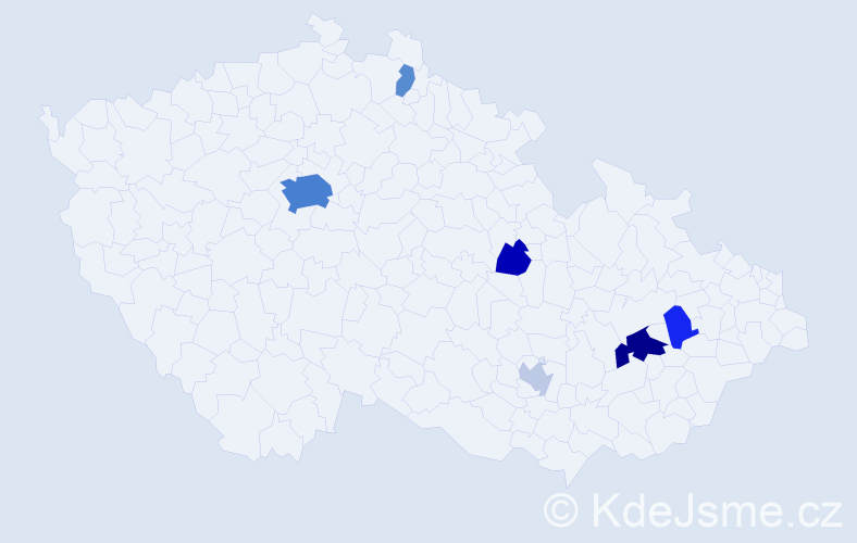 Příjmení: 'Scheuch', počet výskytů 21 v celé ČR