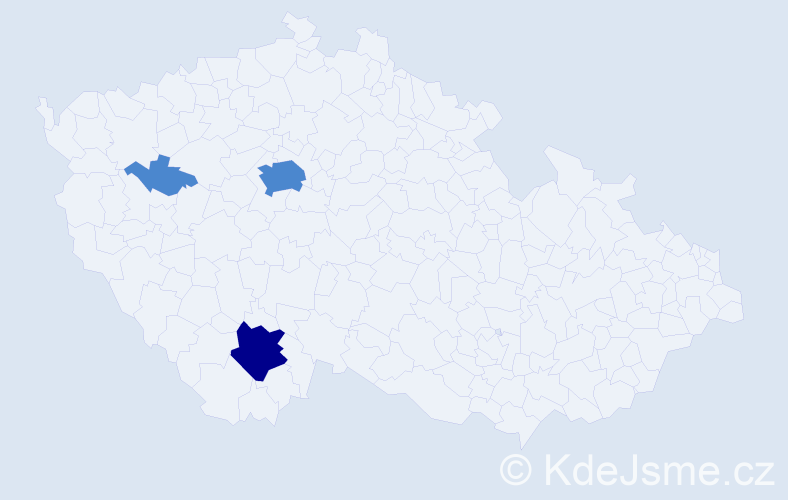Příjmení: 'Motisová', počet výskytů 12 v celé ČR