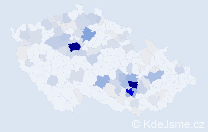Příjmení: 'Flek', počet výskytů 436 v celé ČR