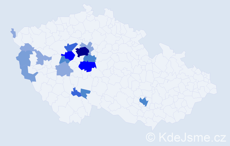 Příjmení: 'Drsek', počet výskytů 46 v celé ČR