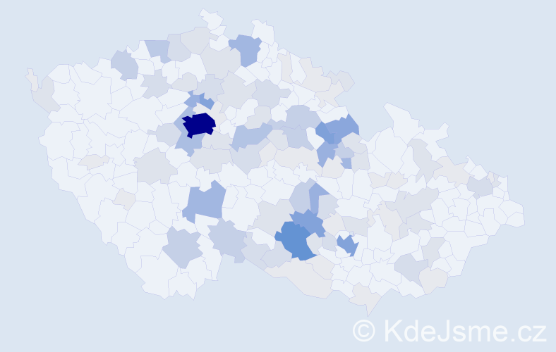 Příjmení: 'Plocek', počet výskytů 359 v celé ČR
