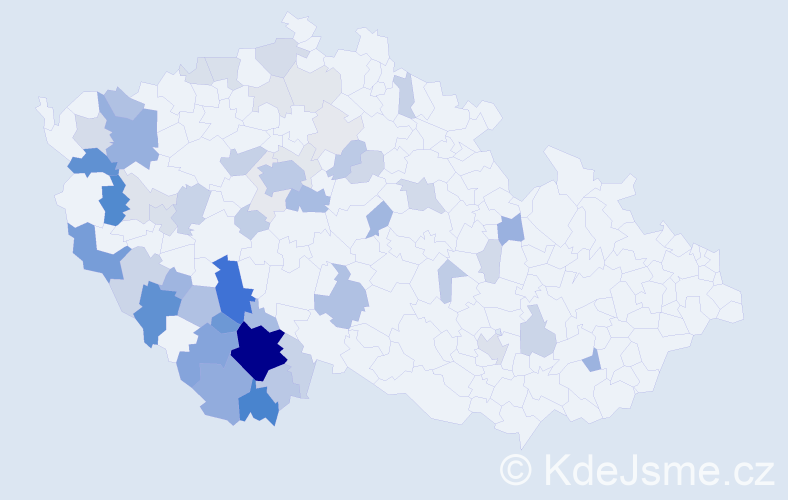 Příjmení: 'Jozová', počet výskytů 209 v celé ČR