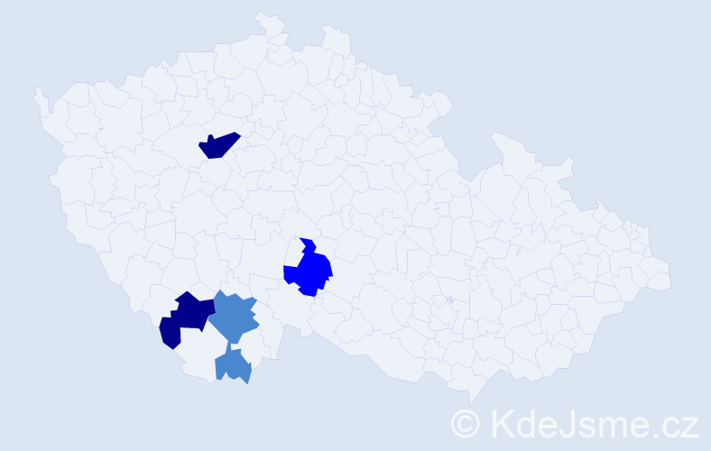 Příjmení: 'Zborka', počet výskytů 10 v celé ČR