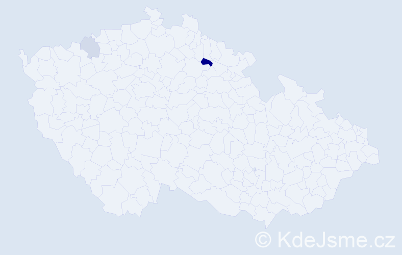 Příjmení: 'Beko', počet výskytů 4 v celé ČR