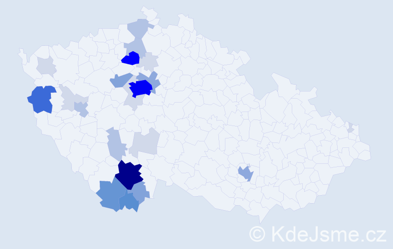Příjmení: 'Krauskopf', počet výskytů 91 v celé ČR