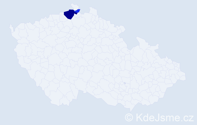 Příjmení: 'Ranftner', počet výskytů 6 v celé ČR