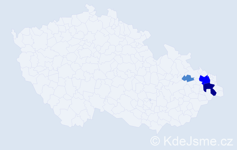 Příjmení: 'Stivarová', počet výskytů 11 v celé ČR