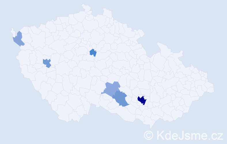 Příjmení: 'Čolakov', počet výskytů 22 v celé ČR