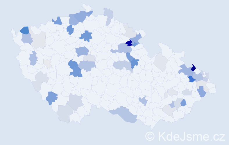 Příjmení: 'Stein', počet výskytů 209 v celé ČR
