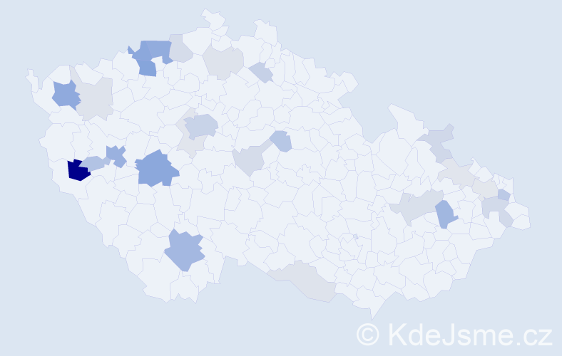 Příjmení: 'Holecová', počet výskytů 86 v celé ČR