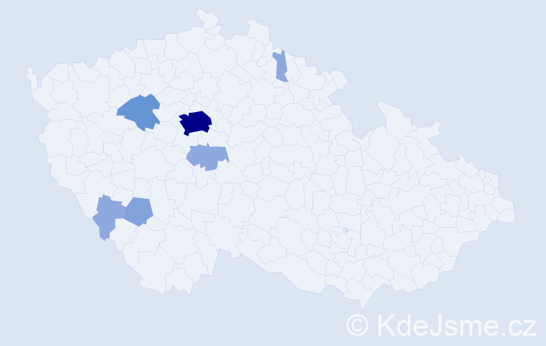 Příjmení: 'Sorokáčová', počet výskytů 16 v celé ČR