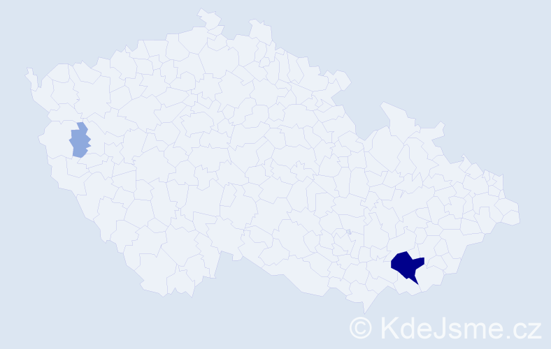 Příjmení: 'Spathová', počet výskytů 7 v celé ČR