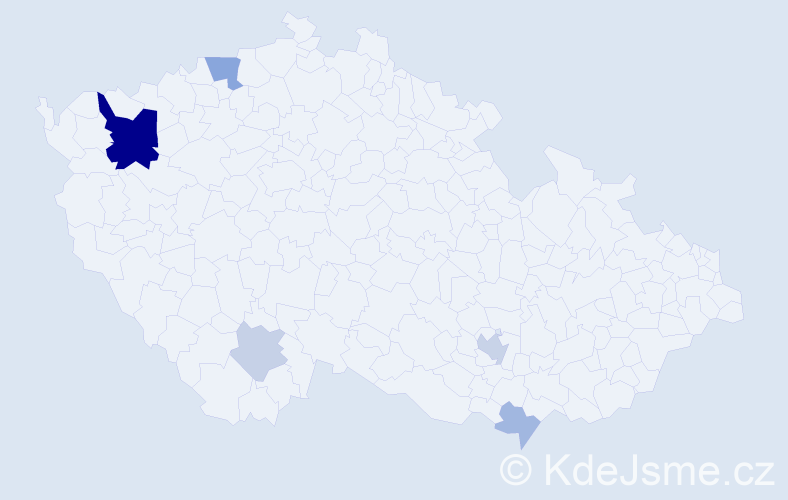 Příjmení: 'Kastrati', počet výskytů 14 v celé ČR