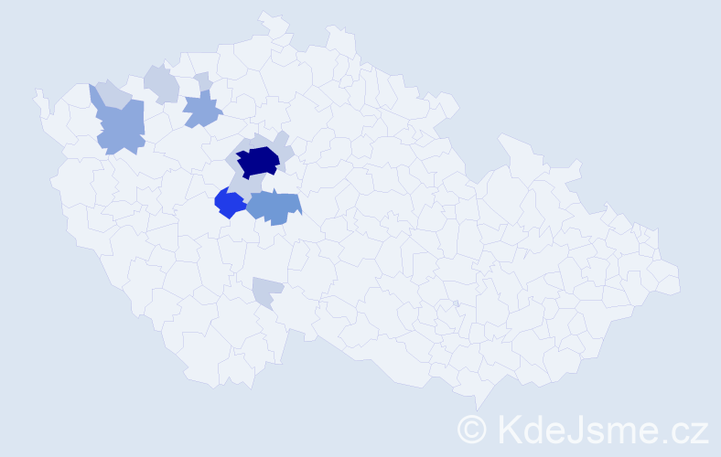 Příjmení: 'Bakosová', počet výskytů 34 v celé ČR