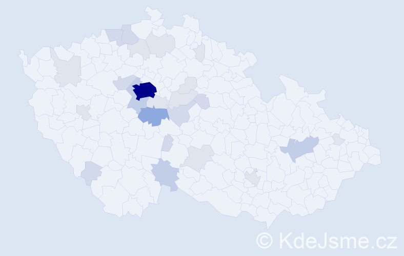 Příjmení: 'Leblová', počet výskytů 72 v celé ČR
