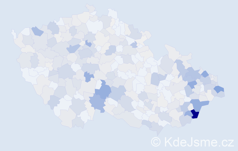 Příjmení: 'Kostková', počet výskytů 1658 v celé ČR