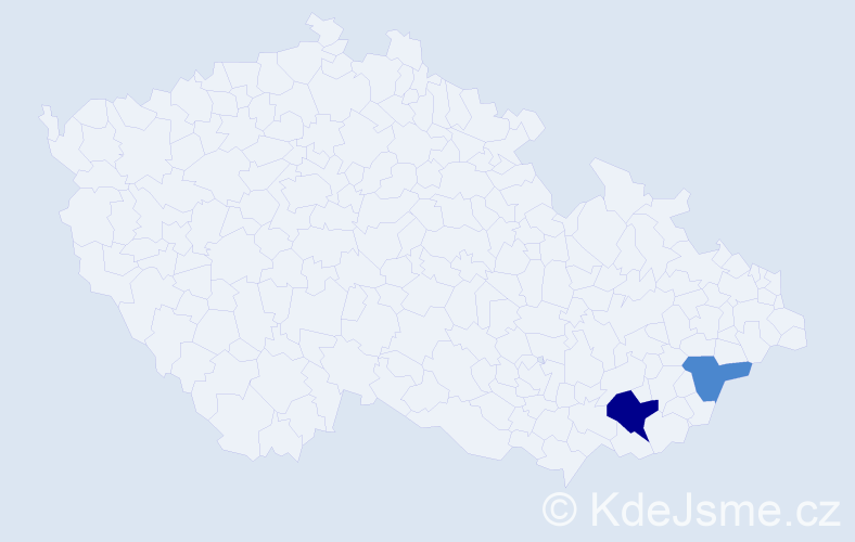 Příjmení: 'Geitler', počet výskytů 4 v celé ČR