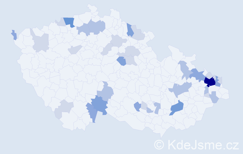 Příjmení: 'Knapík', počet výskytů 88 v celé ČR
