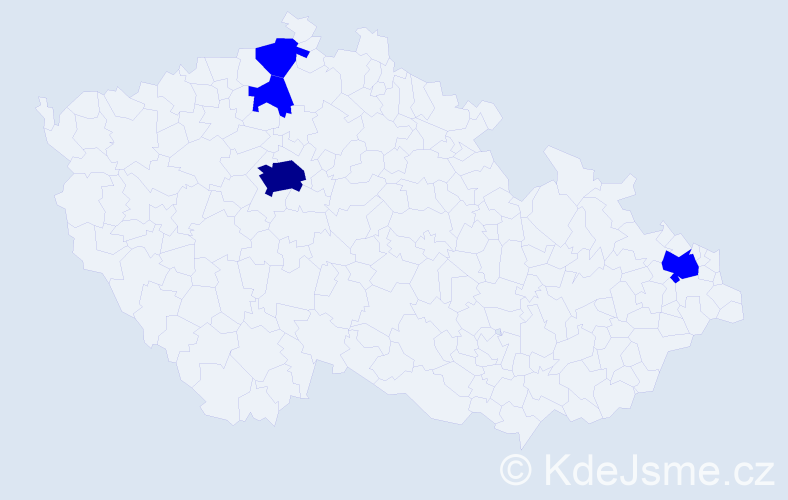 Příjmení: 'Bánovčinová', počet výskytů 5 v celé ČR