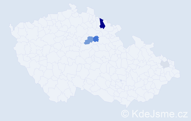 Příjmení: 'Fojcíková', počet výskytů 6 v celé ČR