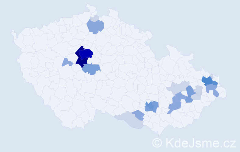 Příjmení: 'Ráblová', počet výskytů 80 v celé ČR
