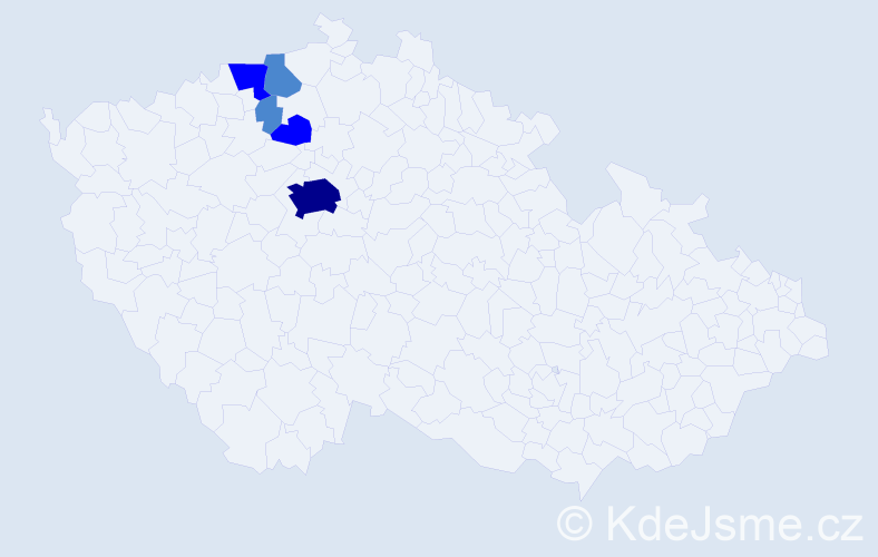 Příjmení: 'Wetzstein', počet výskytů 9 v celé ČR