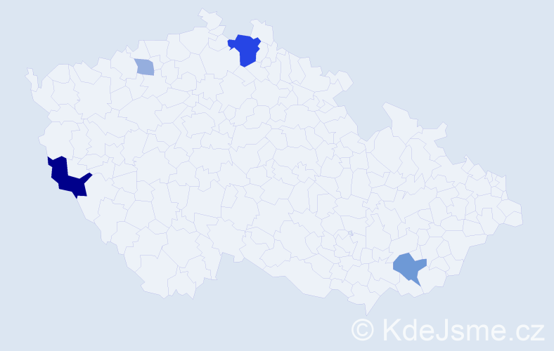 Příjmení: 'Strenzlová', počet výskytů 11 v celé ČR