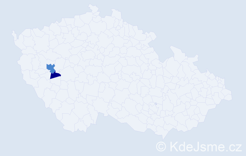 Příjmení: 'Arzberger', počet výskytů 4 v celé ČR