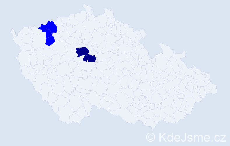 Příjmení: 'Gassauerová', počet výskytů 7 v celé ČR