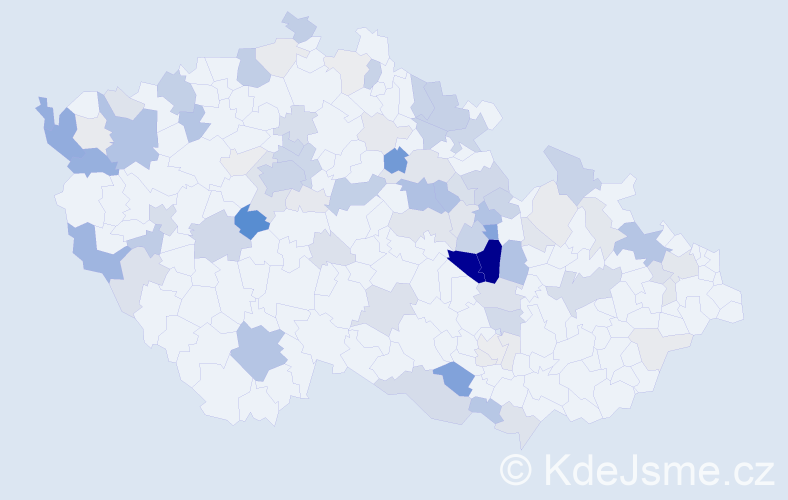 Příjmení: 'Sauerová', počet výskytů 313 v celé ČR